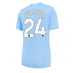 Manchester City Josko Gvardiol #24 Hemmatröja Kvinnor 2023-24 Kortärmad